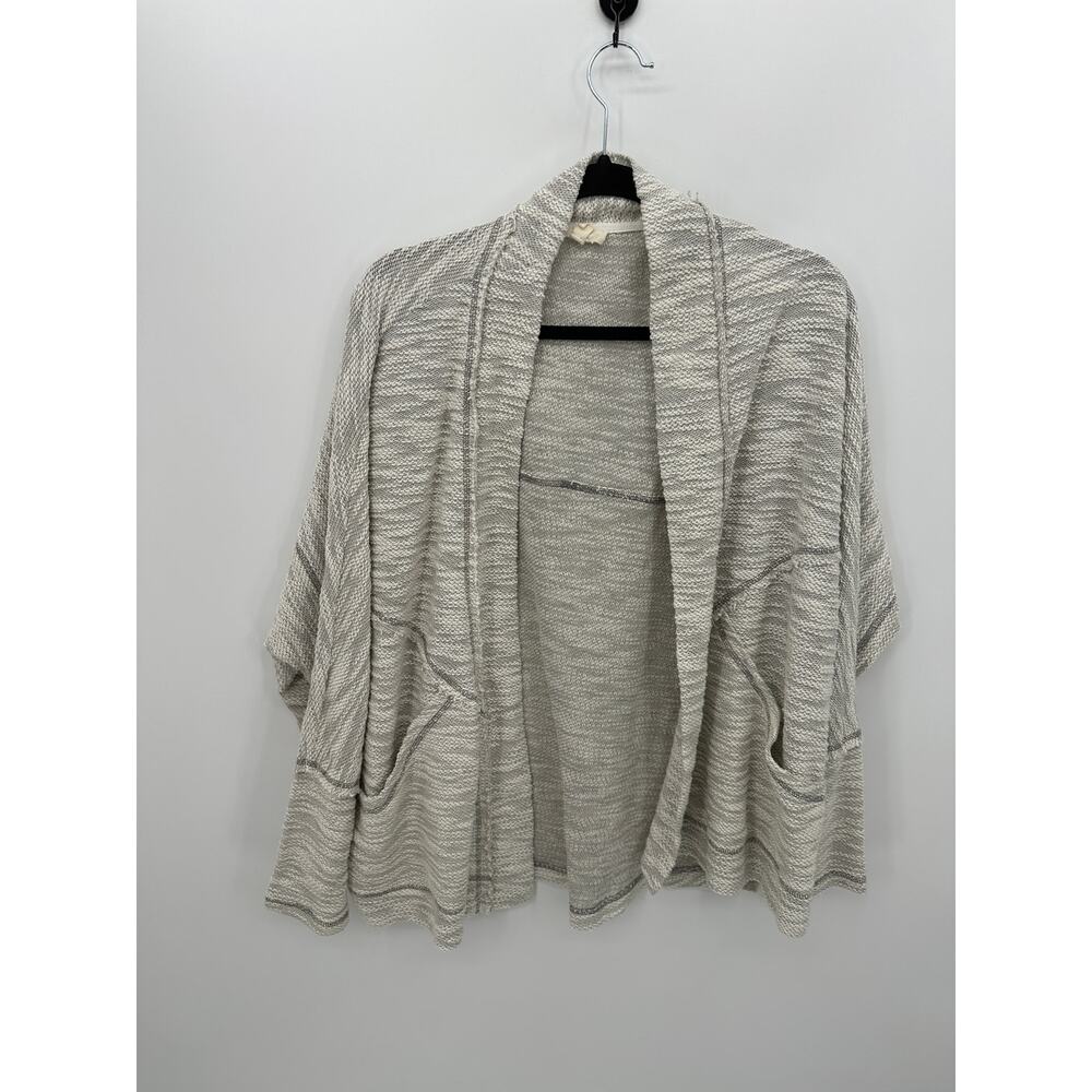 KyeMi Lagenlook‎ Oversized Knit Cardigan Sweater Womens Boho Pockets Gray Sz M